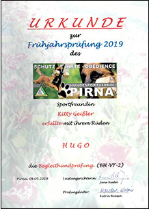 ausgebildeter Begleithund